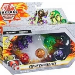 Spin Master Bakugan Geogan Rising:Geogan Brawler Pack-Arachina And Amphrog (20134983)