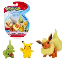 Pokemon Φιγούρες 3 Τεμάχια Female Pikachu-Larvitar-Flareon (JW095155-C/1)