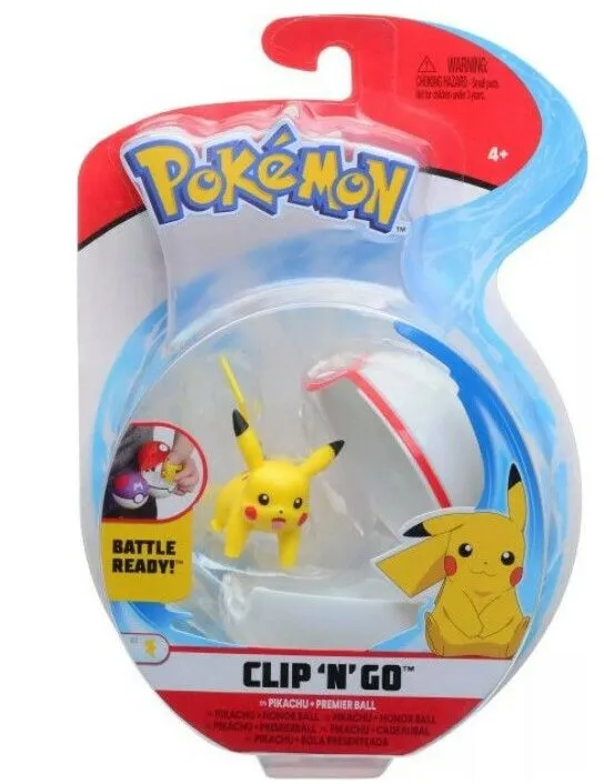 Pokemon Poke Ball Clop N GO Με φιγούρα Pikachu And Premier Ball (JW095057-D/5) 3 Pokemon Poke Ball Clop N GO Με φιγούρα Pikachu And Premier Ball (JW095057-D/5) - Image 3