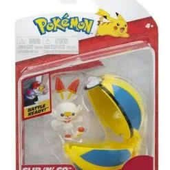 Pokemon Poke Ball Clop N Go Με Φιγούρα Scorbunny (JW095057-E/2)