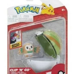Pokemon Poke Ball Clop N GO Με Φιγούρα Rowlet (JW095057-E/3)