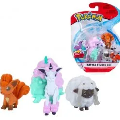 Pokemon Φιγούρες 3 Τεμάχια Female Woolo-Vuplix-Galarian Ronyta (JW095155-C/2)