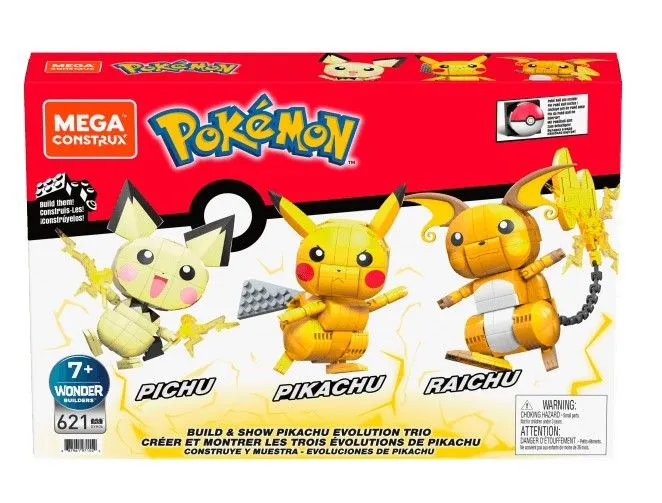 Mattel Pokemon Mega Pikachu Evolution Trio (GYH06) 1 Mattel Pokemon Mega Pikachu Evolution Trio (GYH06)