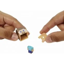 Mattel Minecraft- Mob Head Mini Φιγούρες Steve (HDV66) -Φιγούρες Δράσης Εκπτώσεις 217693 1
