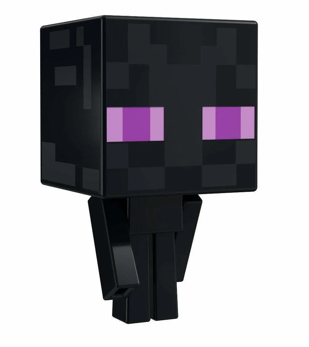 Mattel Minecraft- Mob Head Mini Φιγούρες Enderman (HDV86) 1 Mattel Minecraft- Mob Head Mini Φιγούρες Enderman (HDV86)