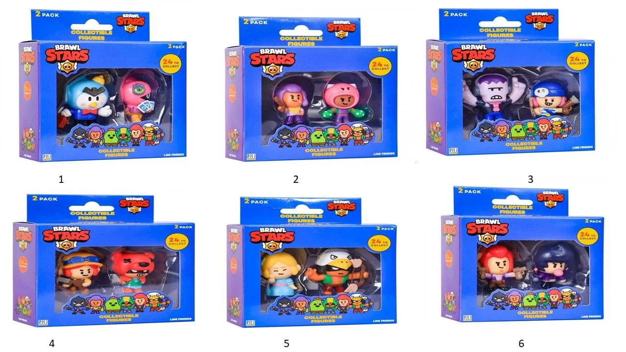 P.M.I Brawl Stars Collectible Figure 2 Pack (BRW2015) 2 P.M.I Brawl Stars Collectible Figure 2 Pack (BRW2015) - Image 2
