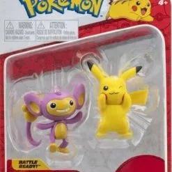 Pokemon Φιγούρες 2 Τεμάχια W11 Aipom Pikachu (JW095007-E1) -Φιγούρες Δράσης Εκπτώσεις 221893 1