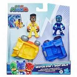 Hasbro Pj Masks Οχήματα Δράσης NewTon Star Vs Night Ninja Battle (F4587)