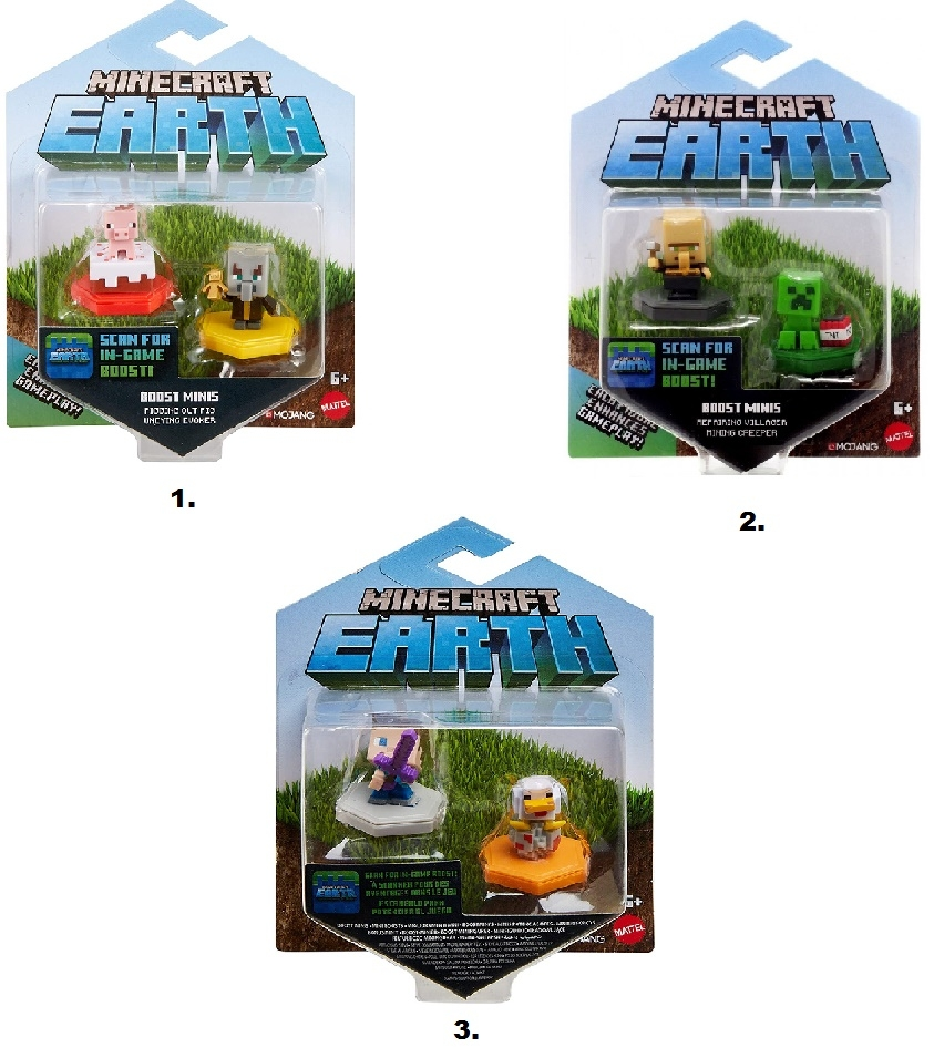 Mattel Φιγούρες Minecraft Earth Σετ Των 2 Με Τσιπάκι (GKT41) 2 Mattel Φιγούρες Minecraft Earth Σετ Των 2 Με Τσιπάκι (GKT41) - Image 2