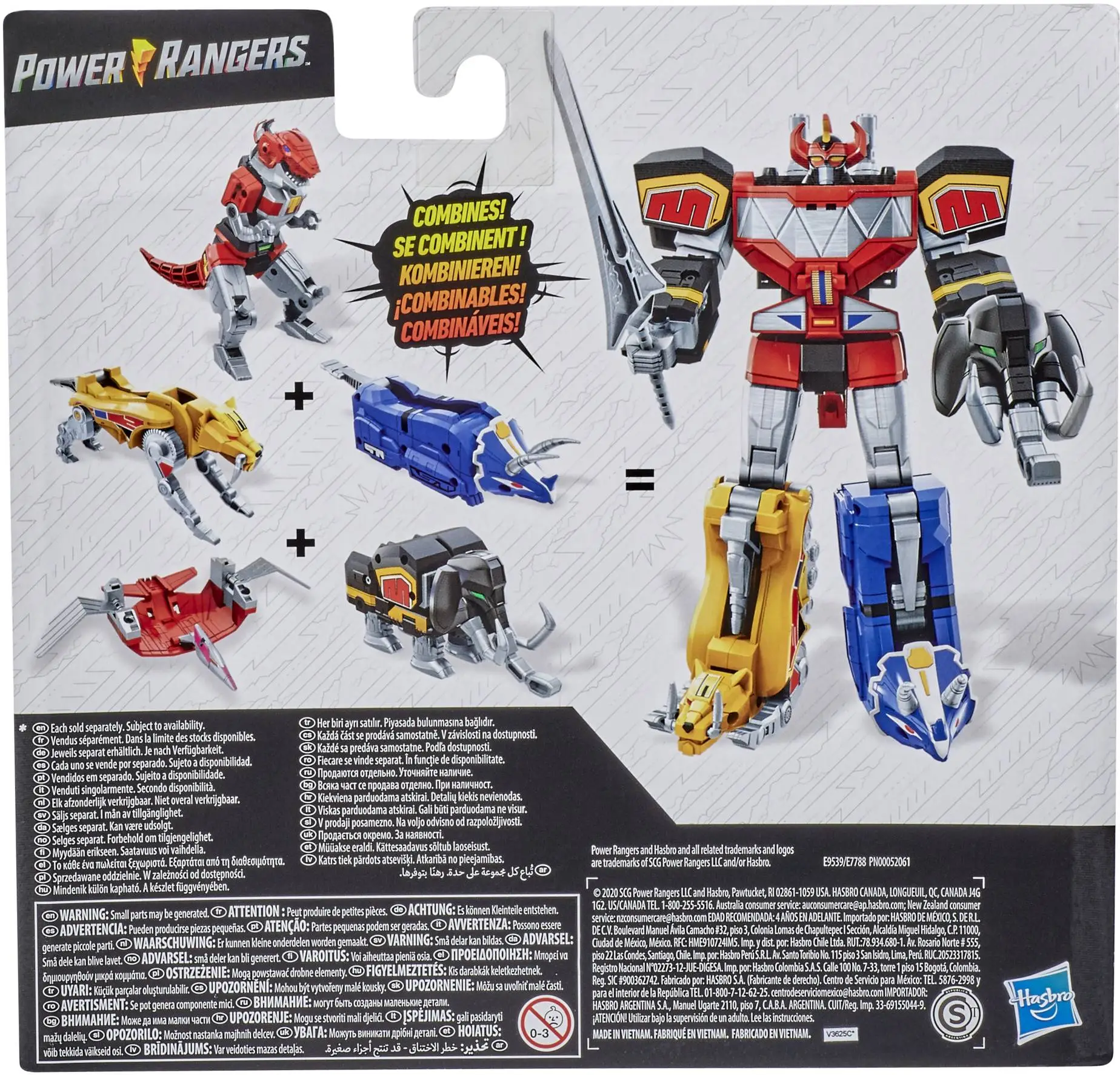 Hasbro Power Rangers Dino Triceratops Sabertoothed Tiger (E9539) 3 Hasbro Power Rangers Dino Triceratops Sabertoothed Tiger (E9539) - Image 3